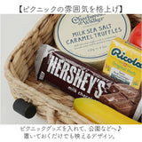 バスケット ピクニック 通販 Ｌサイズ ウォーターヒヤシンスバスケット カゴバスケット ピクニックバスケット トランク カゴバッグ かご 籠 撮影小物 ウェルカムスペース シンプル