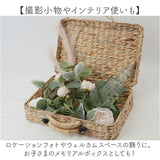 バスケット ピクニック 通販 Ｌサイズ ウォーターヒヤシンスバスケット カゴバスケット ピクニックバスケット トランク カゴバッグ かご 籠 撮影小物 ウェルカムスペース シンプル