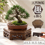花瓶 敷き 木製 通販 花 台 スタンド 六角形 木製置物台 無垢材スタンド フラワースタンド 盆栽飾り台 花台 ディスプレイ台 観葉植物置き台 床の間飾り アンティーク風置台 骨董品台