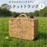 バスケット ピクニック 通販 Ｓサイズ ピクニックバスケット カゴバスケット カゴバッグ ウォーターヒヤシンスバスケット トランク かご 籠 ウェルカムスペース フォトブース 撮影小物