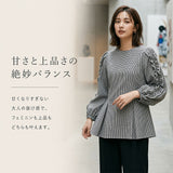 ブラウス フリル袖 レディース 通販 シャツ シャツブラウス レディースブラウス ふんわり ダブルフリル ランタン袖 カジュアル 無地 デザイン ゆったり かわいい 可愛い トップス 大人