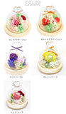 お供え プリザーブドフラワー ガラスドーム 通販 ハート アレンジメント 供養 仏花 供え花 献花 ドームタイプ ドーム プリザ 長持ち 飾り かわいい 仏壇用 お盆 進物 法要