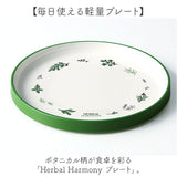 お皿 おしゃれ シンプル 通販 日本製 皿 プレート 中皿 ふち すくいやすい 21cm かわいい 可愛い ボタニカル柄 カフェ風 丸皿 円形 ディナープレート サラダプレート パン皿 ピザ皿 食器