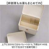 救急箱 おしゃれ 通販 救急ボックス 救急 ボックス 箱 薬箱 お薬箱 薬 収納 ファーストエイドボックス 収納ボックス 収納ケース 大きめ 大容量 スチール HF-902 SoiN ソワン 収納用品
