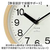 電波掛時計 電波掛け時計 通販 掛け時計 壁掛け時計 アナログ時計 電波 壁掛け ステップ秒針 夜間秒針停止 シンプル モダン 見やすい 電池式 インテリア 寝室 Formia フォルミア