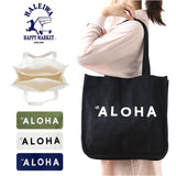 ハレイワ トートバッグ 通販 HALEIWA HLBG-2010 トートバック アロハプリント ハレイワハッピーマーケット キャンバスバッグ 布バッグ 肩掛け 通勤 通学 レディース メンズ