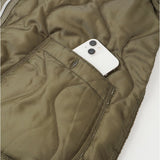 HOUSTON M-51 通販 キルティングコート キルティングジャケット キルティング ブルゾン アウター キルト ヒューストン ジャケット コート 秋冬 メンズ レディース 防寒 中綿 ノーカラー