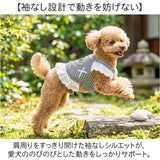 ドッグウェア ハーネス 通販 背中開き ベスト ペット服 ウェアハーネス 小型犬 中型犬 犬服 袖なし 胴輪 Dカン付き 着脱簡単 おしゃれ お散歩 お出かけ 可愛い かわいい フリル リボン