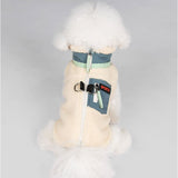 ドッグウェア冬 通販 犬の服冬用 ペットウェア 犬用ジャンパー 防寒ジャケット ハーネス付き犬服 背中開きベスト 小型犬中型犬 あったか裏起毛 中綿入りコート お散歩お出かけ