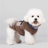ドッグウェア冬 通販 犬の服冬用 ペットウェア 犬用ジャンパー 防寒ジャケット ハーネス付き犬服 背中開きベスト 小型犬中型犬 あったか裏起毛 中綿入りコート お散歩お出かけ