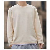 メンズ ワッフル 長袖 通販 長袖Tシャツ 重ね着風 Tシャツ ロンT フェイクレイヤード ミニワッフル レイヤード クルーネック ゆったり 男性 紳士 男子 大人 レディース 秋冬 春秋