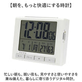 デジタル時計 置き時計 通販 デジタル目覚まし時計 目覚まし 時計 温度湿度計 カレンダー 日付 置時計 デジタル バックライト アラーム スヌーズ 温湿度計 Formia フォルミア HT017
