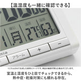 デジタル時計 置き時計 通販 デジタル目覚まし時計 目覚まし 時計 温度湿度計 カレンダー 日付 置時計 デジタル バックライト アラーム スヌーズ 温湿度計 Formia フォルミア HT017