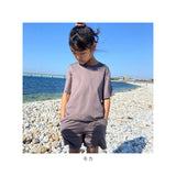 ラッシュガード キッズ 上下セット 通販 半袖 おしゃれ プルオーバー 無地 シンプル ショートパンツ 子供 子ども 紫外線対策 uvカット 水陸両用 水着 羽織 HW8263 マリンスポーツ