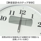 掛け時計 温度 湿度 通販 壁掛け時計 時計 壁掛け 日付 温度湿度計 電波時計 カレンダー表示 温度表示 湿度表示 ステップ秒針 夜間秒針停止 hwc-001 Formia フォルミア 見やすい