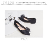 パンプス ローヒール リボン 通販 フラットシューズ きれいめ ローヒールパンプス ぺたんこパンプス レディース 靴 シューズ かわいい 歩きやすい おしゃれ 結婚式 パーティ ゴム底 通勤