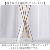 ディフューザーベース リードディフューザー 通販 アロマディフューザー ルームフレグランス 芳香剤 詰め替えボトル オイルディフューザー リードスティック付き ガラス製 二層構造 北欧