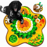 犬用ノーズワークマット 通販 嗅覚トレーニング ペット用知育玩具 早食い防止マット おやつ探しゲーム 室内運動不足解消 ストレス解消グッズ 洗濯機で丸洗い 滑り止め付き 丸洗い