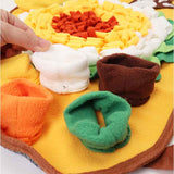 犬用ノーズワークマット 通販 嗅覚トレーニング ペット用知育玩具 早食い防止マット おやつ探しゲーム 室内運動不足解消 ストレス解消グッズ 洗濯機で丸洗い 滑り止め付き 丸洗い