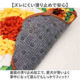 犬用ノーズワークマット 通販 嗅覚トレーニング ペット用知育玩具 早食い防止マット おやつ探しゲーム 室内運動不足解消 ストレス解消グッズ 洗濯機で丸洗い 滑り止め付き 丸洗い