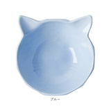 フードボウル 猫用 通販 陶器製 ペット食器 猫型フードボール 猫用フードボウル 斜めペットボウル 猫型皿 おしゃれ 可愛い かわいい エサ皿 犬猫兼用ご飯皿 キャットボウル 猫 ねこ