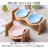 フードボウル 猫用 通販 陶器製 ペット食器 猫型フードボール 猫用フードボウル 斜めペットボウル 猫型皿 おしゃれ 可愛い かわいい エサ皿 犬猫兼用ご飯皿 キャットボウル 猫 ねこ