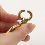 ウォレットチェーン 真鍮 通販 キーフック 真鍮ウォレットチェーン ベルトループ キーリング アクセサリー かっこいい シンプル アクセント カジュアルファッション ストリートスタイル