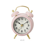 クレファー 目覚まし時計 ツインベル アラームクロック ミニ IAC-5668 通販 目覚まし 時計 アラーム クロック 置き時計 置時計 小さめ 小さい ミニツインベル プラスデコ PLUS DECO