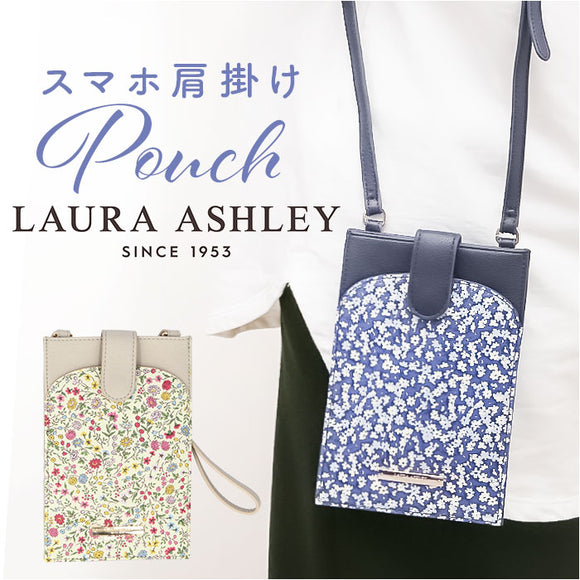 ローラアシュレイ バッグ ILPC-02 通販 ショルダーバッグ ショルダーバック スマホショルダー スマホポーチ スマホポシェット 斜めがけバッグ LAURA ASHLEY レディース スマートフォン