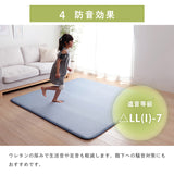 国産固綿40mm使用  通販 マイクロファイバー生地 ふっくら敷 無地 約190×190cm