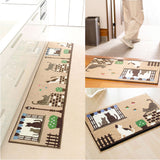 キッチンマット 180cm 通販 180センチ 180CM キッチンラグ 45×180cm ロングサイズ キッチンラグマット 台所マット 洗える ラグマット マット ラグ 滑り止め付き 滑り止め加工