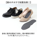 is-fit インソール 通販 中敷き 中敷 中じき クッション性 メンズ レディース 男性用 女性用 抗菌 制菌 通気性 クッション イズフィット メッシュ 足裏サラサラ 負担軽減 銀加工 クツ 靴