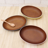 オーバルプレート 通販 日本製 木目 木目調食器 カフェランチプレート 18.5×25.5cm 取り皿 食洗機対応 電子レンジ対応 食器 軽い おしゃれ オシャレ かわいい バーベキュー キャンプ