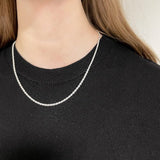 ネックレス シルバー925 チェーン 通販 フレンチロープチェーン シルバーネックレス チェーンネックレス メンズネックレス メンズジュエリー シンプル ベーシック STELLAN ステラン