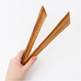 トング 木製 木製トング 通販 取り分け 折り畳み 折りたたみ スリム コンパクト ウッド タイ 上質 チークツリー 木のぬくもり チーク素材 チーク材 チーク アウトドア サラダ