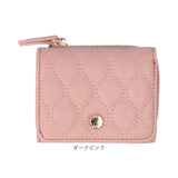 キルト 三つ折り 財布 通販 三つ折り財布 折り財布 折財布 コンパクト財布 キルト財布 サイフ さいふ ウォレット コンパクト 合皮 合成皮革 シンプル かわいい 可愛い おしゃれ