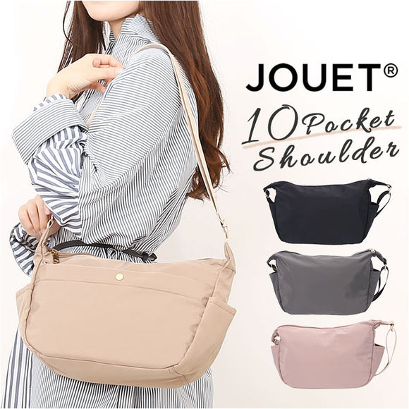 jouet ショルダーバッグ 通販 ショルダーバック 斜め掛けバッグ 斜めかけバッグ 肩掛けカバン ななめがけバッグ ポケット たくさん ポケット多い A5 ジョエット j7121 おしゃれ オシャレ
