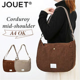 Jouet ジョエット ショルダーバッグ ミドル J7152 通販 ショルダーバック ショルダー 肩掛け 斜めかけ ななめ掛け ミドルショルダー コーデュロイ ポケット シンプル カジュアル