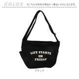 jouet ジョエット ショルダーバッグ J7522 通販 カレッジロゴショルダー 斜め掛けバッグ 斜めがけバッグ ショルダーバック キャンバス 布 斜め掛け おしゃれ かわいい レディース メンズ