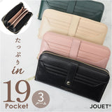 jouet ジョエット 財布 J7552 通販 アウトポケット 長財布 ラウンドファスナー レディース 長サイフ 合皮 フェイクレザー おしゃれ コンパクト サイフ かわいい 可愛い 女性