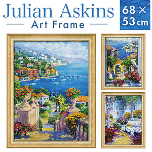 アートフレーム 通販 日本 壁掛けアート 絵画 壁飾り W54x H69cm アートポスター 風景画 おしゃれ かわいい 玄関 リビング 寝室 新生活 結婚祝い 額入り 飾る 開店祝い インテリア モダン