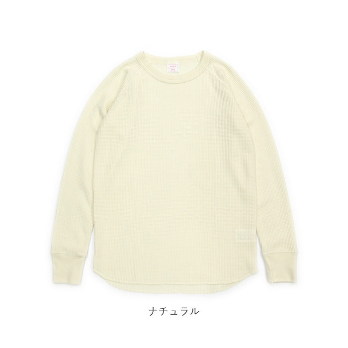 JEMORGAN サーマル 通販 ワッフル ロンT パックTシャツ JB066-59H ジェーイーモーガン レディース ワッフル 生地 無地 シンプル 長袖 tシャツ シンプル ワッフル生地 アメカジ カットソー