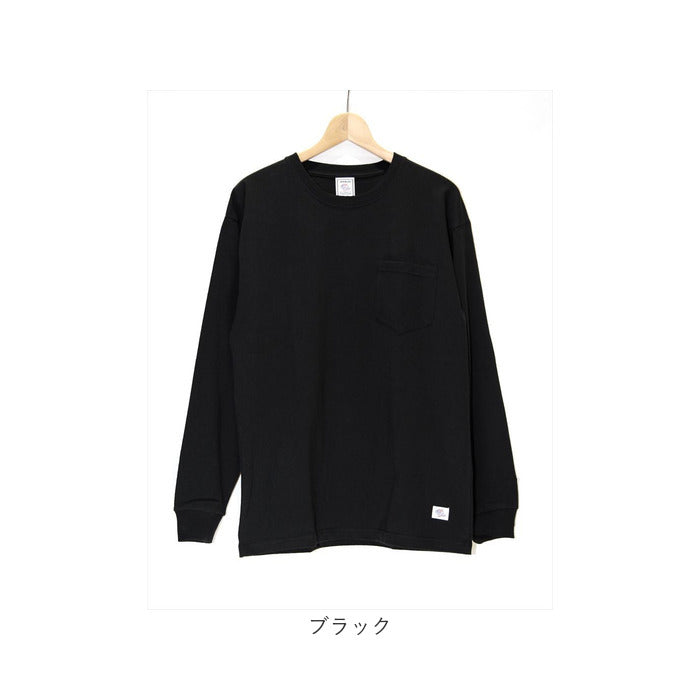 長袖 tシャツ メンズ 綿100 通販 JEMORGAN JC001-129 ジェーイーモーガン ロンT 長袖tシャツ 無地 シンプル ポケット付き クルーネック メンズ ヘビーウェイト オシャレ アメカジ