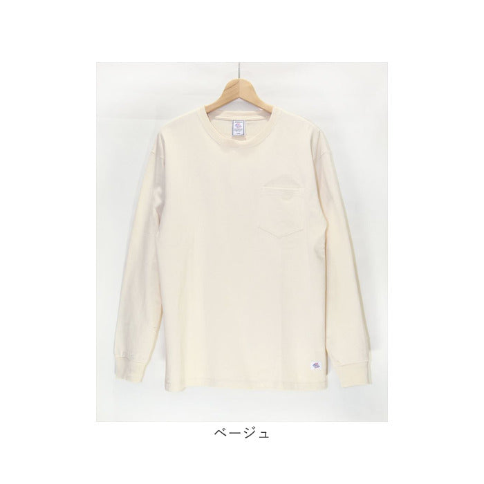 長袖 tシャツ メンズ 綿100 通販 JEMORGAN JC001-129 ジェーイーモーガン ロンT 長袖tシャツ 無地 シンプル ポケット付き クルーネック メンズ ヘビーウェイト オシャレ アメカジ