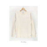 長袖 tシャツ メンズ 綿100 通販 JEMORGAN JC001-129 ジェーイーモーガン ロンT 長袖tシャツ 無地 シンプル ポケット付き クルーネック メンズ ヘビーウェイト オシャレ アメカジ