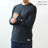 長袖 tシャツ メンズ 綿100 通販 JEMORGAN JC001-129 ジェーイーモーガン ロンT 長袖tシャツ 無地 シンプル ポケット付き クルーネック メンズ ヘビーウェイト オシャレ アメカジ