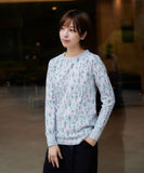 JEMORGAN サーマル 通販 ワッフル ロンT パックTシャツ JC090-59S ジェーイーモーガン レディース ワッフル 生地 花柄 長袖 tシャツ かわいい 小花柄 ワッフル生地 アメカジ カットソー