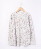 JEMORGAN サーマル 通販 ワッフル ロンT パックTシャツ JC090-59S ジェーイーモーガン レディース ワッフル 生地 花柄 長袖 tシャツ かわいい 小花柄 ワッフル生地 アメカジ カットソー