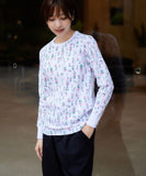 JEMORGAN サーマル 通販 ワッフル ロンT パックTシャツ JC090-59S ジェーイーモーガン レディース ワッフル 生地 花柄 長袖 tシャツ かわいい 小花柄 ワッフル生地 アメカジ カットソー