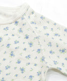 JEMORGAN サーマル 通販 ワッフル ロンT パックTシャツ JD073-59S ジェーイーモーガン レディース ワッフル 生地 花柄 長袖 tシャツ かわいい 小花柄 ワッフル生地 アメカジ カットソー